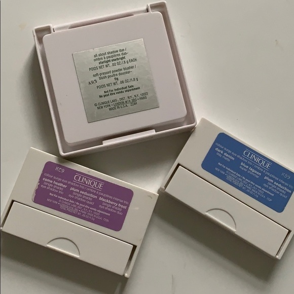 3🎨Clinique Eyeshadow Palettes Pressed Blush Blue Purple All About Shadow Duo - Picture 2 of 15